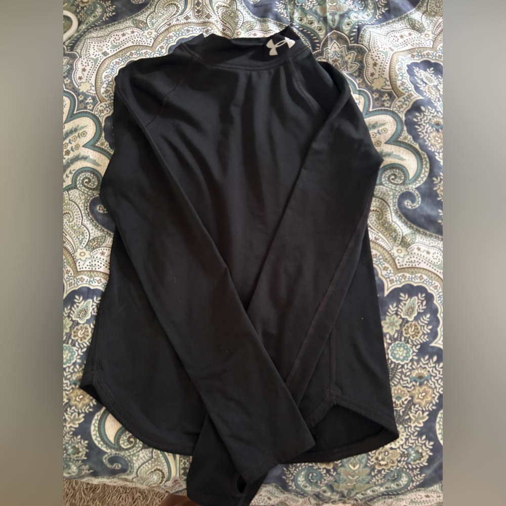 Under Armour Kids Black Long Sleeve Tee
